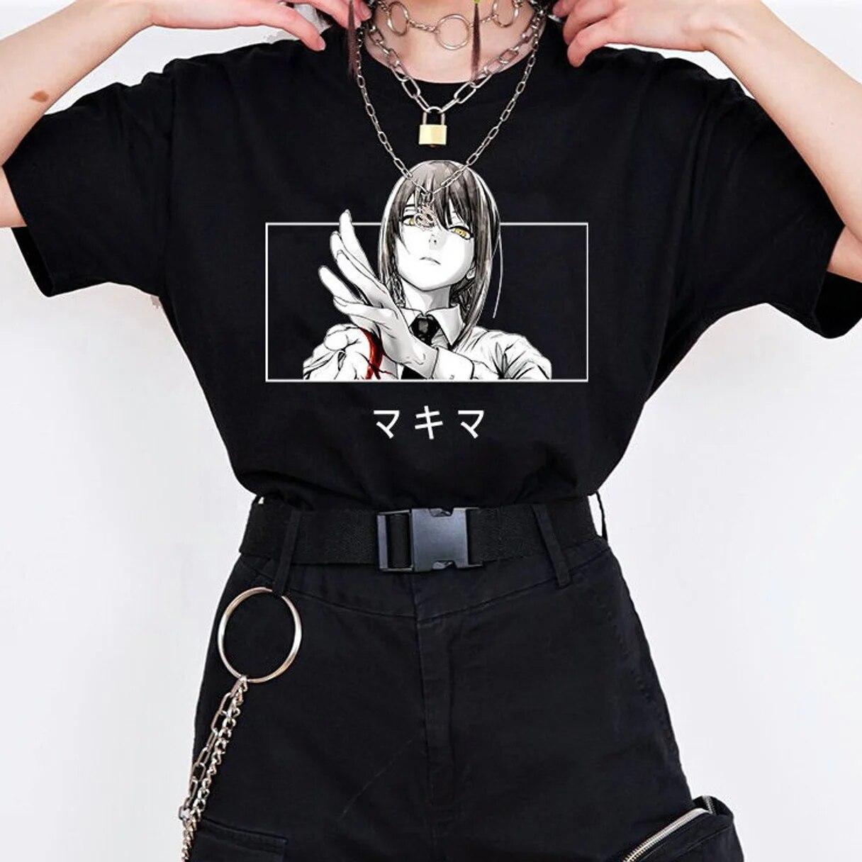 Kakegurui Kirari Momobami Mask Женская футболка в стиле аниме для девочек Y2k Уличная одежда Готические женские топы Футболка унисекс с коротким рукавом Одежда больших размеров унисекс L