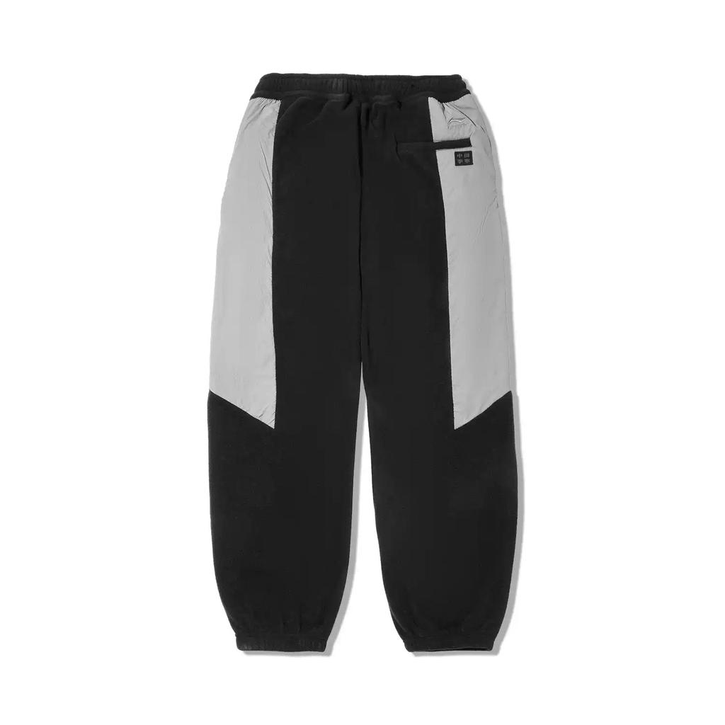Li Ning Fleece Lined Loose Knit Sports Pants Men Bottoms AKLVC41-3
