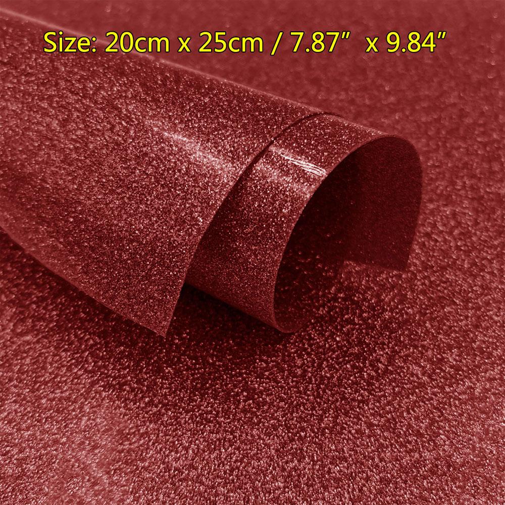 Sheet Glitter Shiny Heat Transfer Vinyl Iron-on Heat Press HTV T-shirt Textiles Cricut Iridescent Craft Cutter Film Sparkle