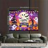 1 piece of 2D Flat Banner featuring Halloween-themed designs with a festive atmosphere - made of polyester fabric - durable