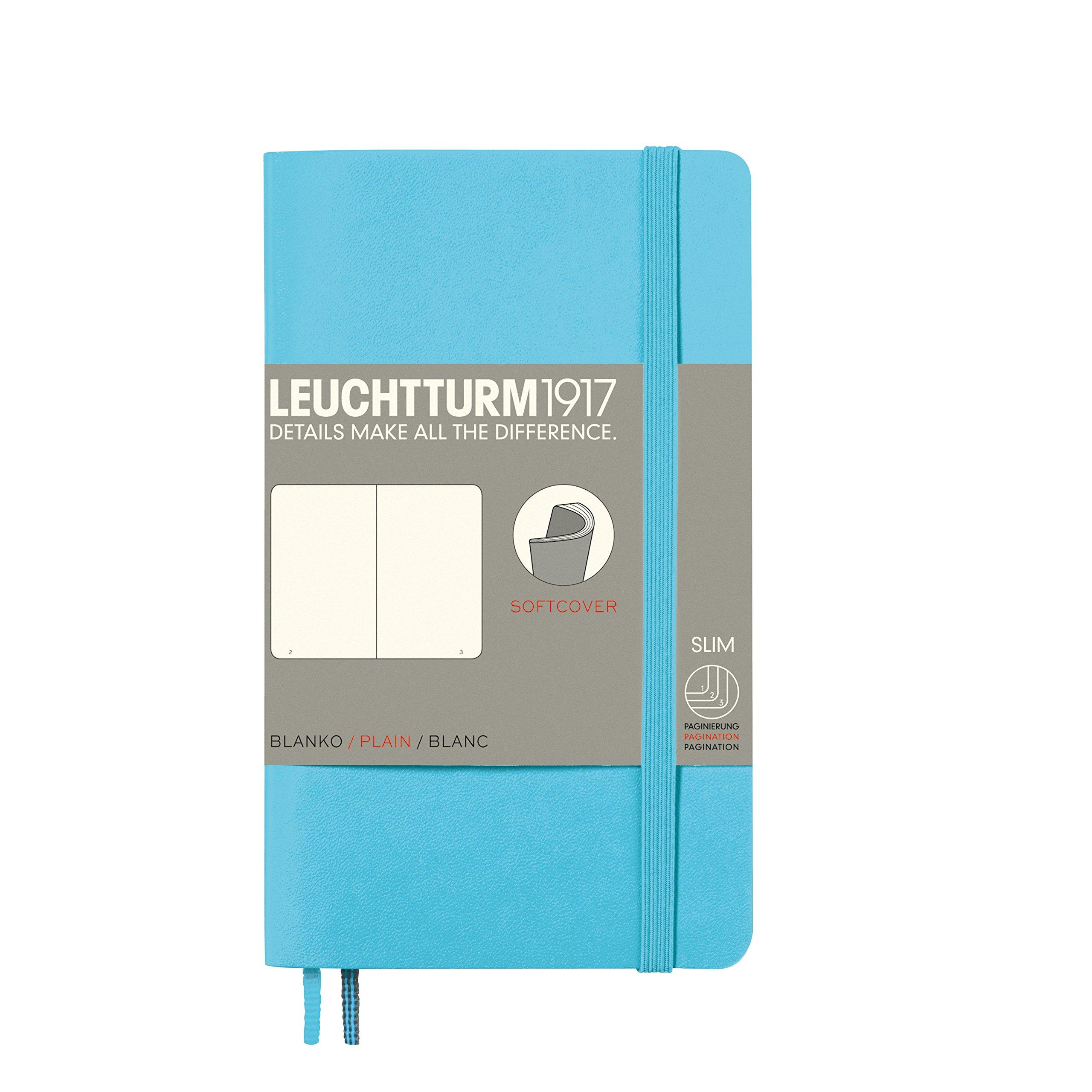 

LEUCHTTURM1917 Notebook A6 Plain Softcover Ice Blue 357661