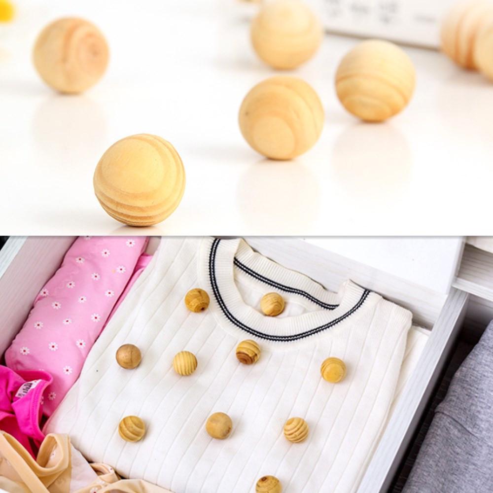 20Pcs Cedar Wood Moth Balls Repellent Mildew Eco Friendly Poison Clothes Drawer