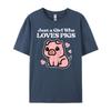 Just A Who Loves Pigs Cute Hog Swine Toddler Girls Street Wear T Shirt Funny Gifts Graphic Tee Shirt