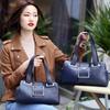 Genuine Leather Women's Handbag Stylish All-in-one Pillow Bag Middle-aged Women's Shoulder Bag Casually