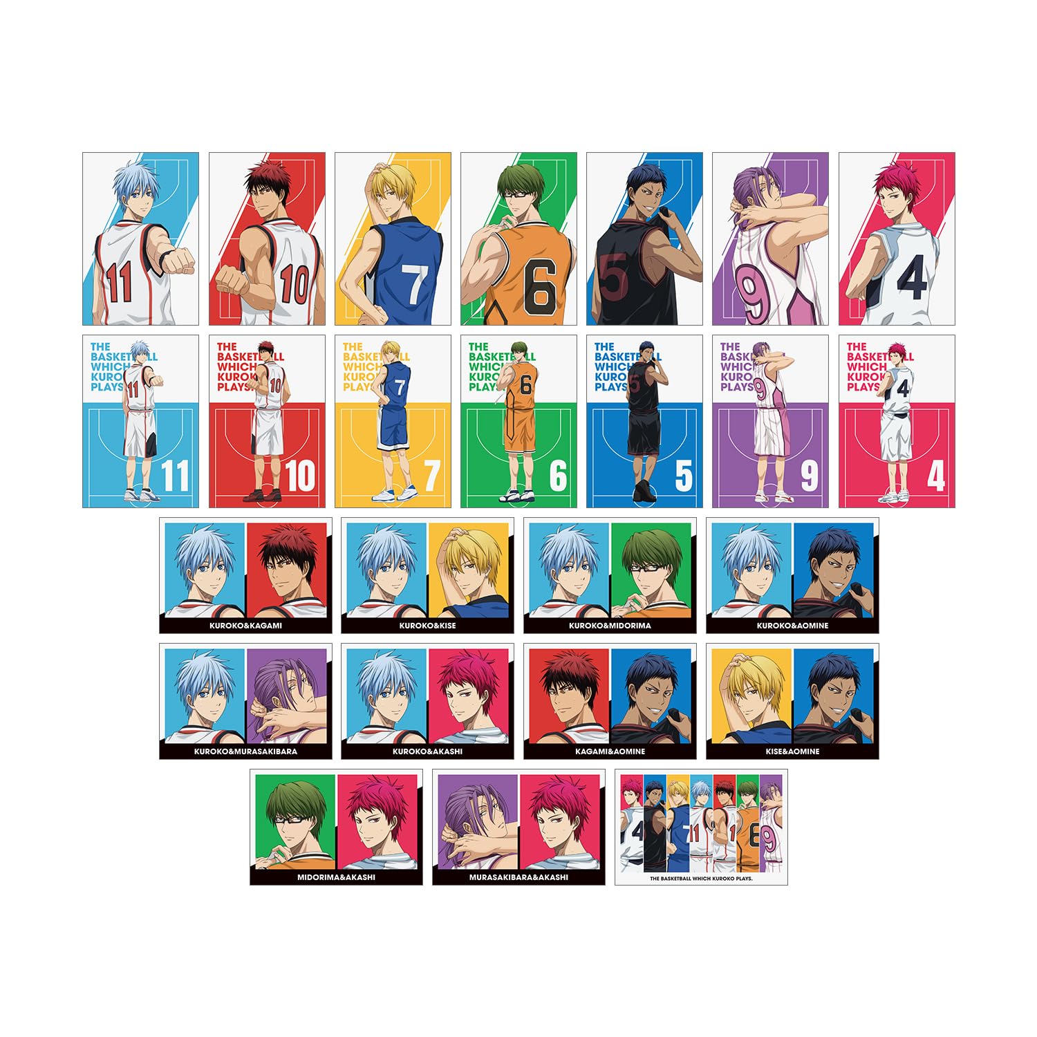 

Kuroko s Basketball Original Illustration: Fighting Back Ver. Trading Postcards (Box of 25)