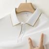 Men's Business Casual Short Sleeved Shirt Solid Color Polo Shirt Fashionable Breathable Comfortable Versatile Top