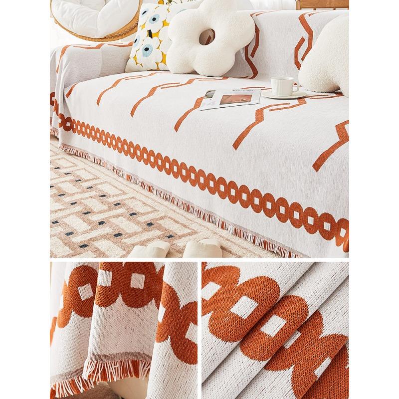 Housse de Canapé Chenille Anti-Rayures Universelle Quatre Saisons Nouvelle Serviette de Canapé Universelle Intégrale Lavable en Machine