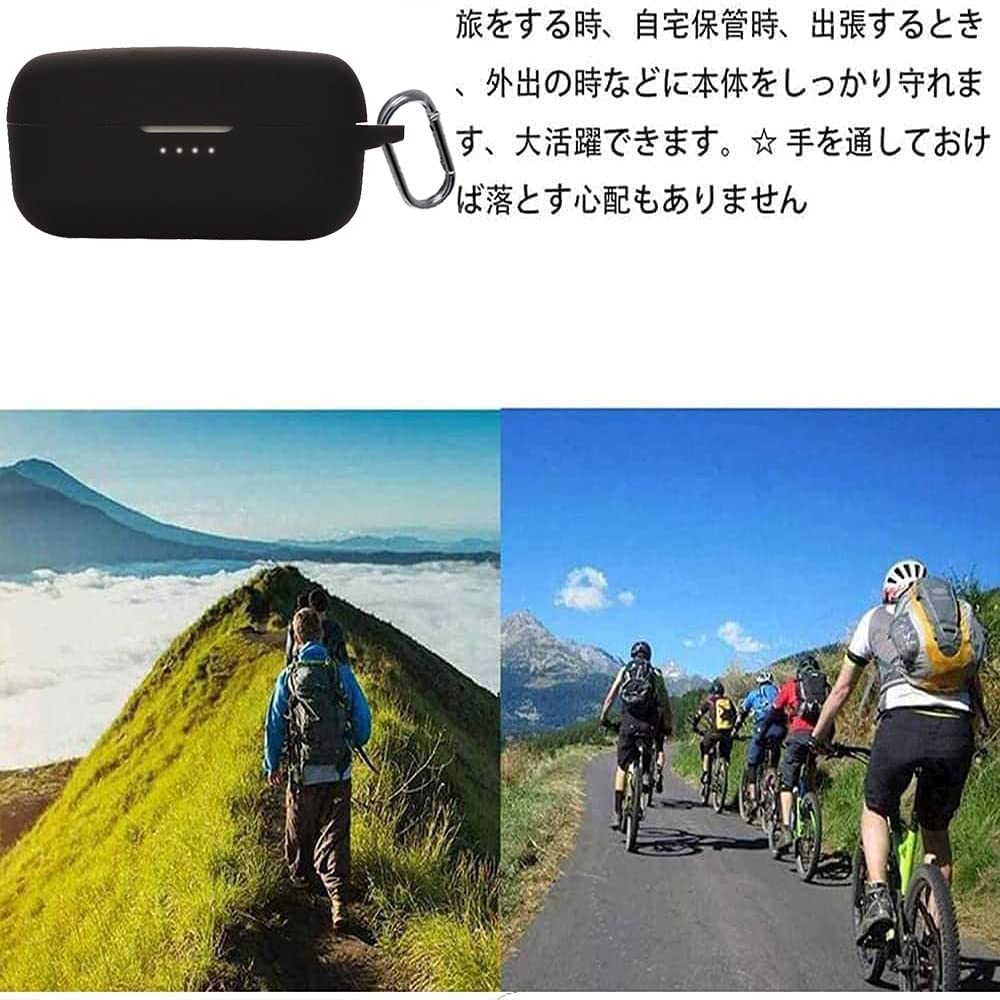 HVUYAL Case for Yamaha TW-E3B True Wireless Earphones. Features a Loss Prevention Hook, Lightweight, Scratch-resistant, Shockproof, Dustproof,