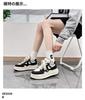 Hong Kong style versatile little white shoes women's high-end thick baseplate shoes 2025 autumn and winter new models German training comfortable cas