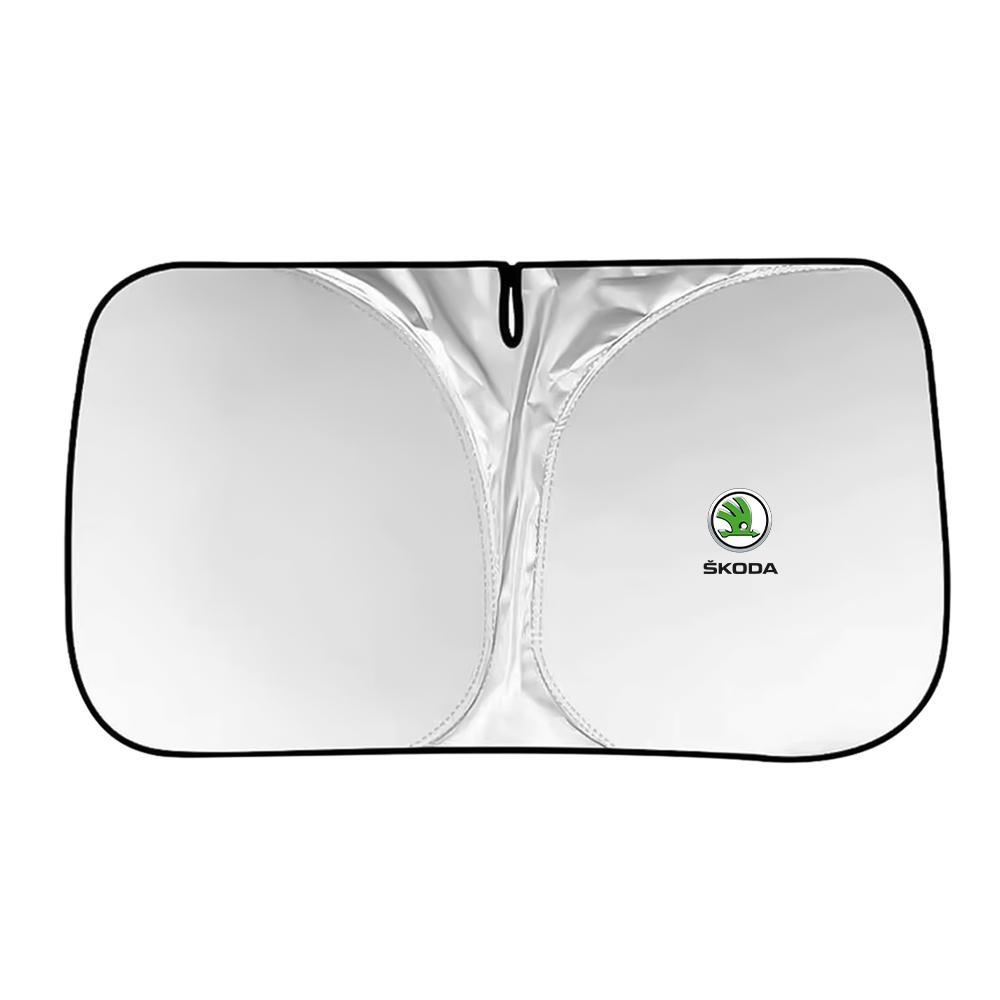 Capa Protetora de Sol para Para-brisa de Carro Impermeável Protetor Para-sol Dianteiro de Automóvel para Skoda Octavia Kodiaq Fabia Superb 3