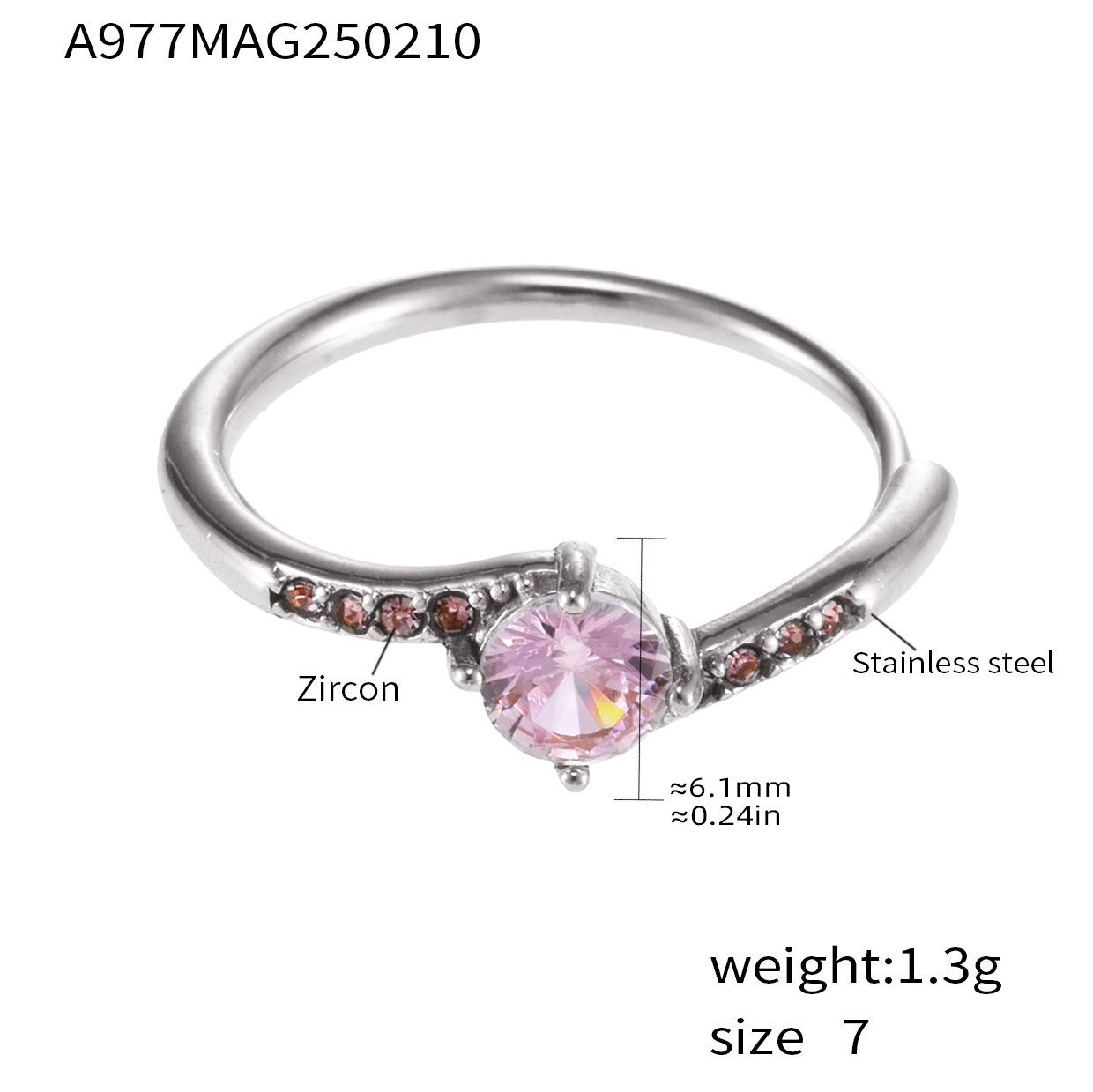 Qiong Yao Super Shiny Full Zirconia Water Drop Ring, Light Luxury 18k Gold Plated Titanium Steel Index Finger Ring.