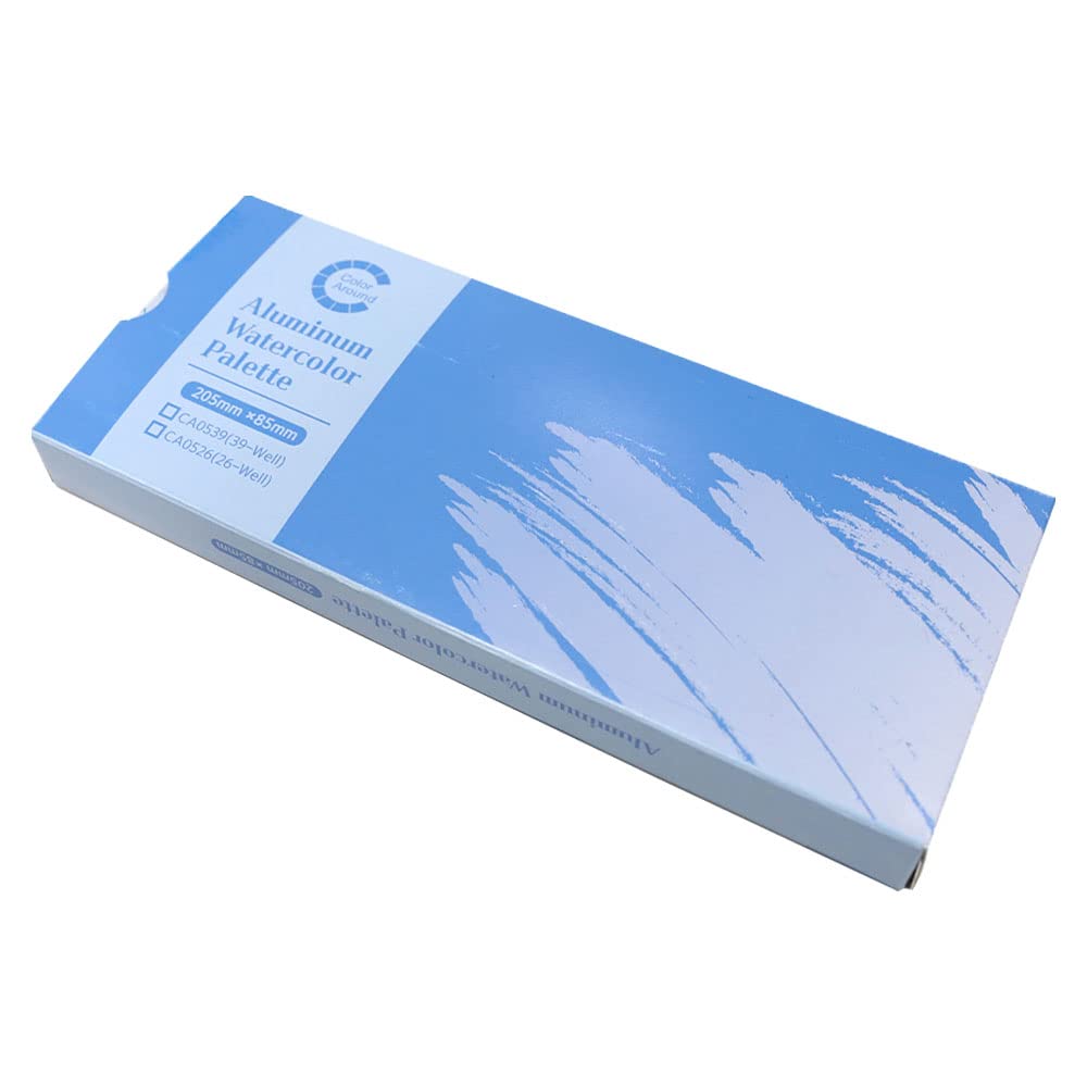 Color Around Watercolor Aluminum Palette X 85mm (205 (39 Partitions 0539)) [Item]