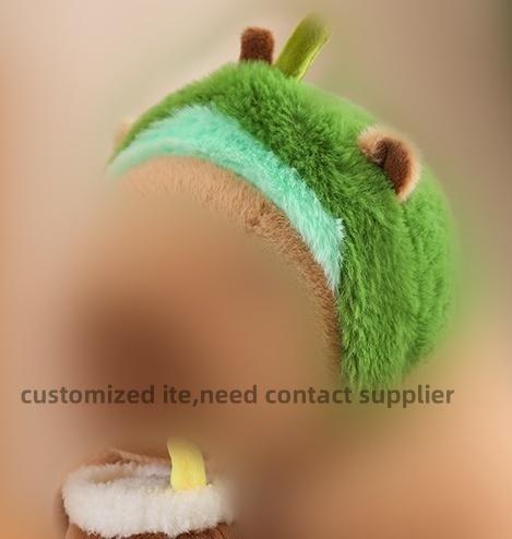 Dropshipping Robbing DogPlush Toy Stuffed Trick Capibara Black Masked Puppy Dog Plush Toys for Kids Birthday Gift for Boy