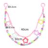 Punk Colorful Star Acrylic Belt Chain For Youth Men Women Summer Fashion Jewelry