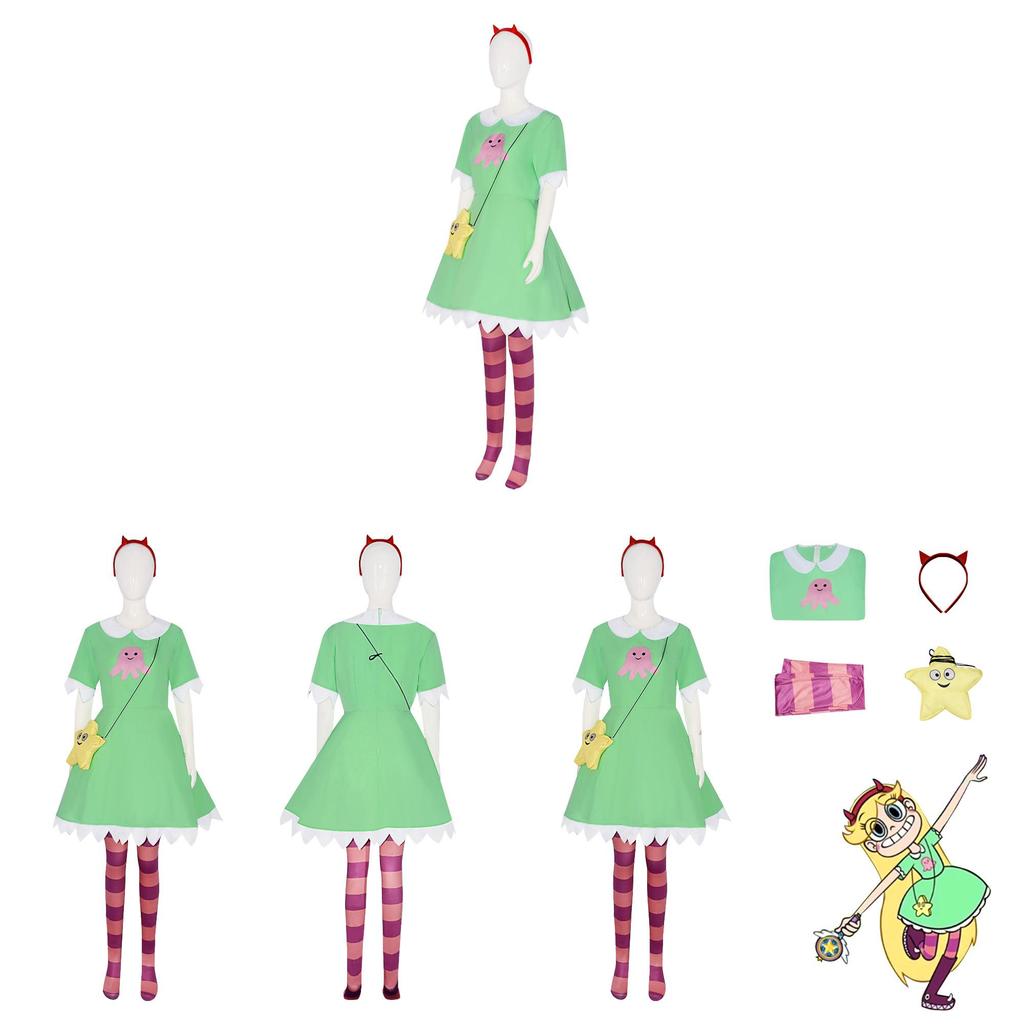 Star Vs The Forces Of Evil Princess Cosplay Costume With Spandex For Anime Conventions