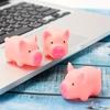 6/9/18pcs Durable Rubber Pet Chew Toys - Mini Pink Pig Squeaky Toys for Cat/Dog | Bath Time, Party Decor & Birthday Gift JXB