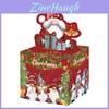 Christmas Party Decor Red Gift Box With Paper Material For Holiday Celebrations