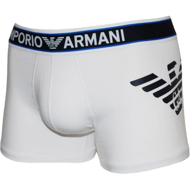 Emporio Armani Мужские боксеры-слипы с принтом из букв, облегающие, Белый 111776-2R725-00010 L