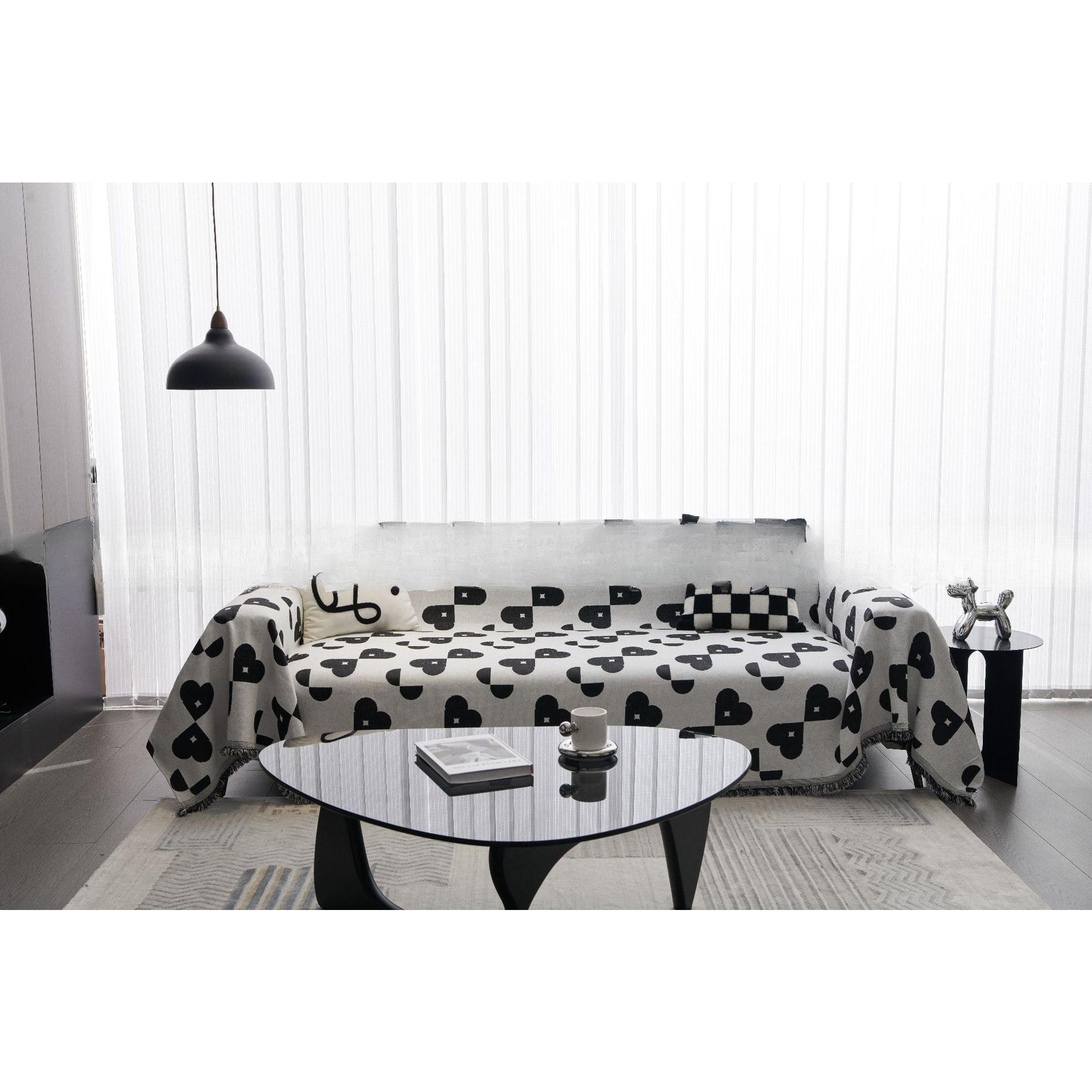 

Ins ретро-художественный чехол для дивана, ткань для хранения тепла, теплое полотенце для дивана против морщин, нескользящая подушка для дивана из синели с защитой от кошачьих царапин 130*180