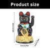 Colorful Lucky Cats Electric Sculpture Plastic Figurine For Restaurant Hotel Desktop Car Dashboard Fengshui Decors