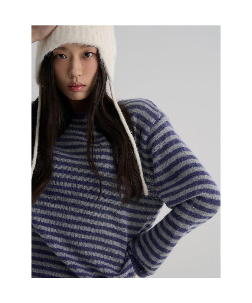 8 Seconds Purple Striped Pullover