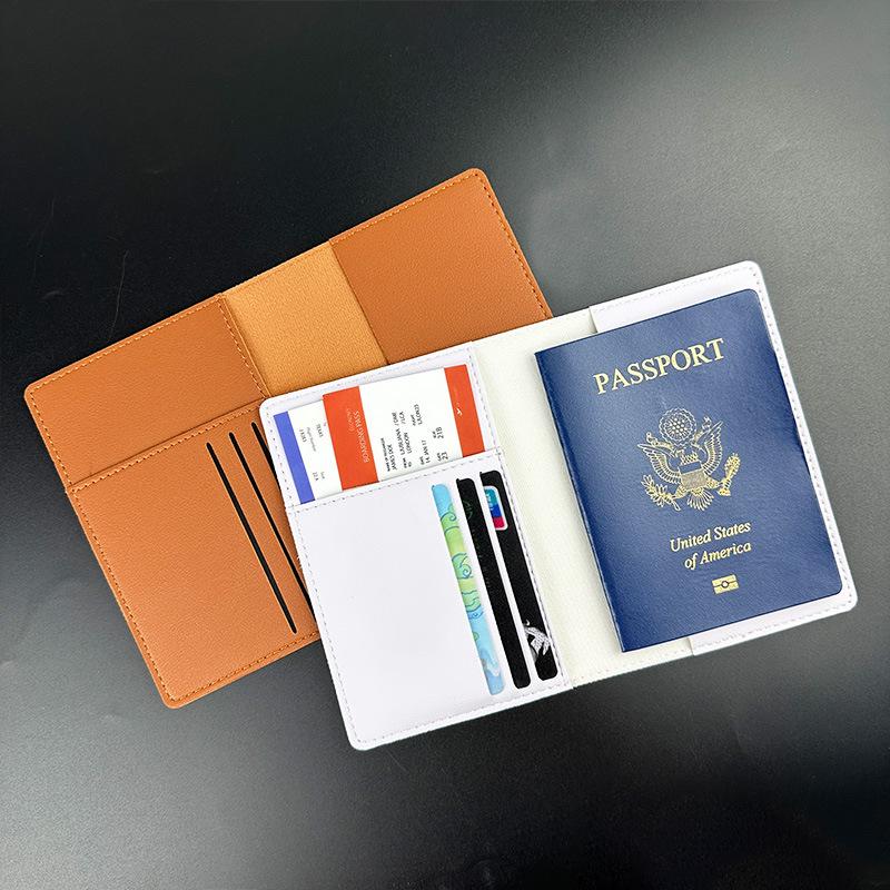 Multi-Card Slot Leather Passport Protection Book: PU Leather Multi-Functional Travel Passport Holder