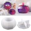 2x Durable Silicone Molds Unique Octagonal Storage Box Resin Mold Jewelry Holder Box with Lid Epoxy Mold Home Ornament