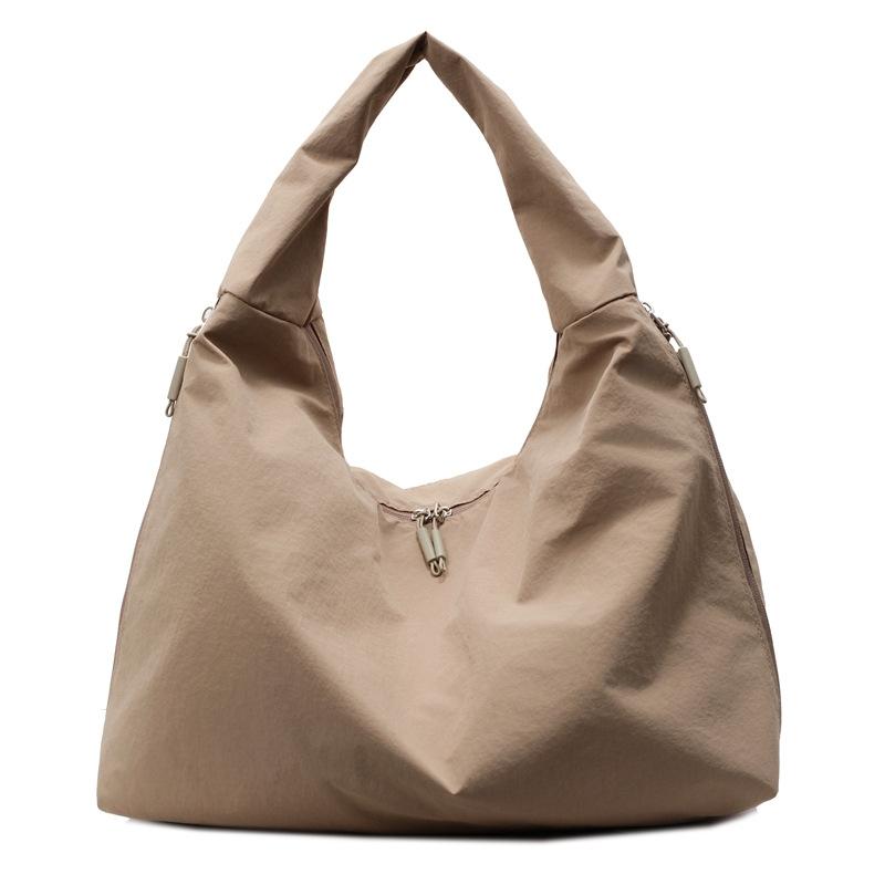 Casual soft side simple armpit bag women's large capacity light commuter tote bag ins trendy Japanese shoulder bag
