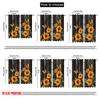 2D Flat Printing 2pcs Party Curtains Vintage Sunflower Durable Polyester,Without Electricity Party Decorations Use for Holiday