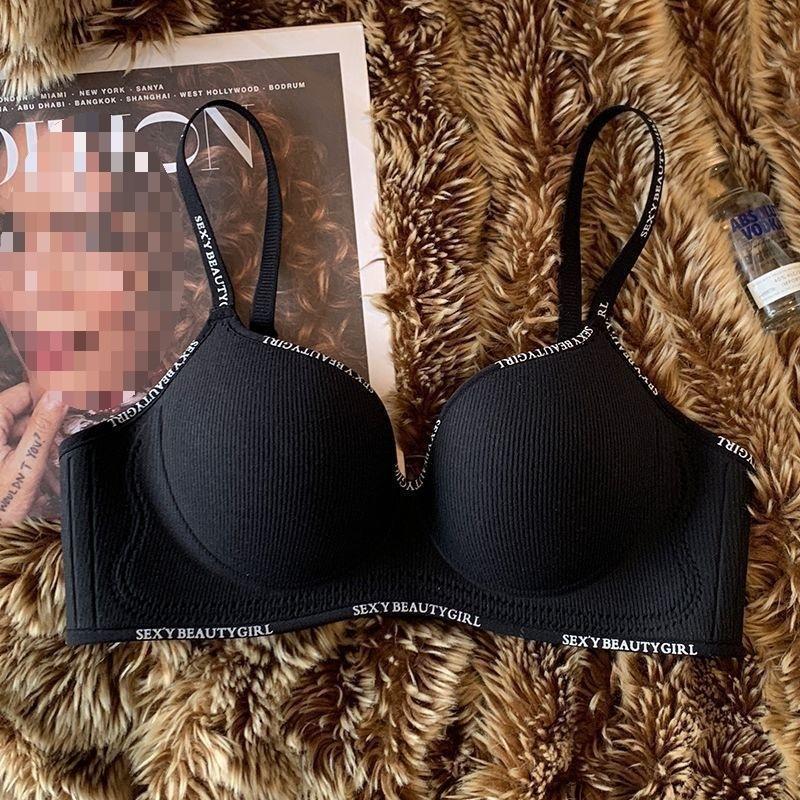 Comic chest thickened underwear women's small breasts gather to show large and thin mold cup no steel ring girl tank cup anti-sagging bra cover
