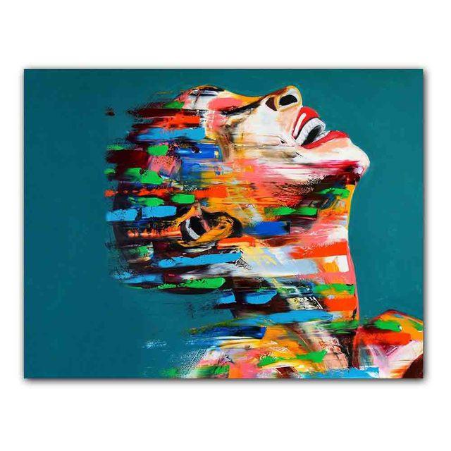 

Скандинавское граффити искусство абстрактная фигура печать холст картина мода модель постер офис гостиная украшение дома фреска без рамки 21*30cm No Frame