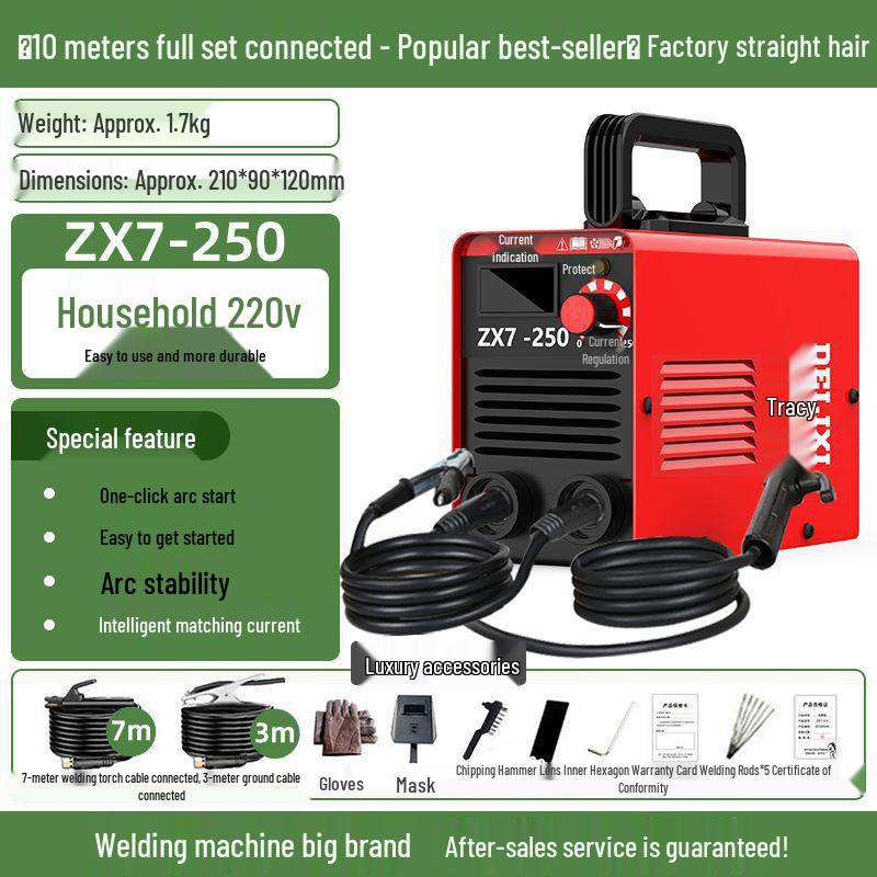 Delixi 250 Mini Electric Welder, 220V Handheld for Home Use