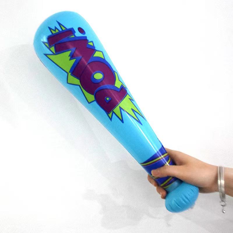 Надувная бейсбольная бита, реквизит для вечеринки для детей 40cm (Inflated) небесно-голубой