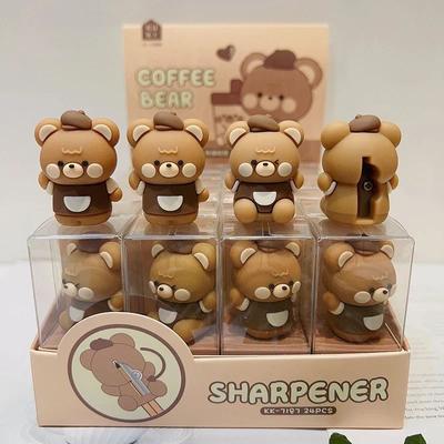Temperamatite Kawaii Cancelleria coreana Silicone Carino Panda Penna Manuale Taglierina Matita Strumento per Studenti Scuola Forniture per Ufficio
