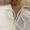 Freshwater pearl necklace, Baroque pearl necklace, Korean-style fashion necklace for women, popular among fashion bloggers and influencers, pearl