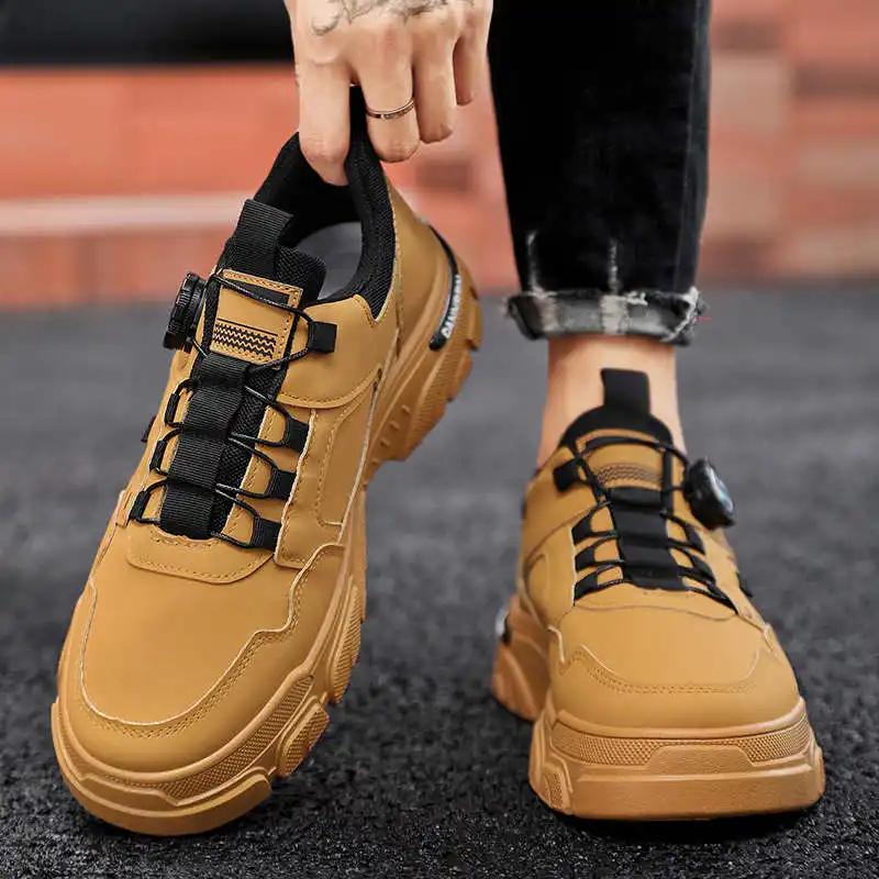 Fashion Anti-slip Fall Lace Up Boots Casual Green Sneakers Woman Middle Age Women Shoes Sport Style Cute Zapato Small Price