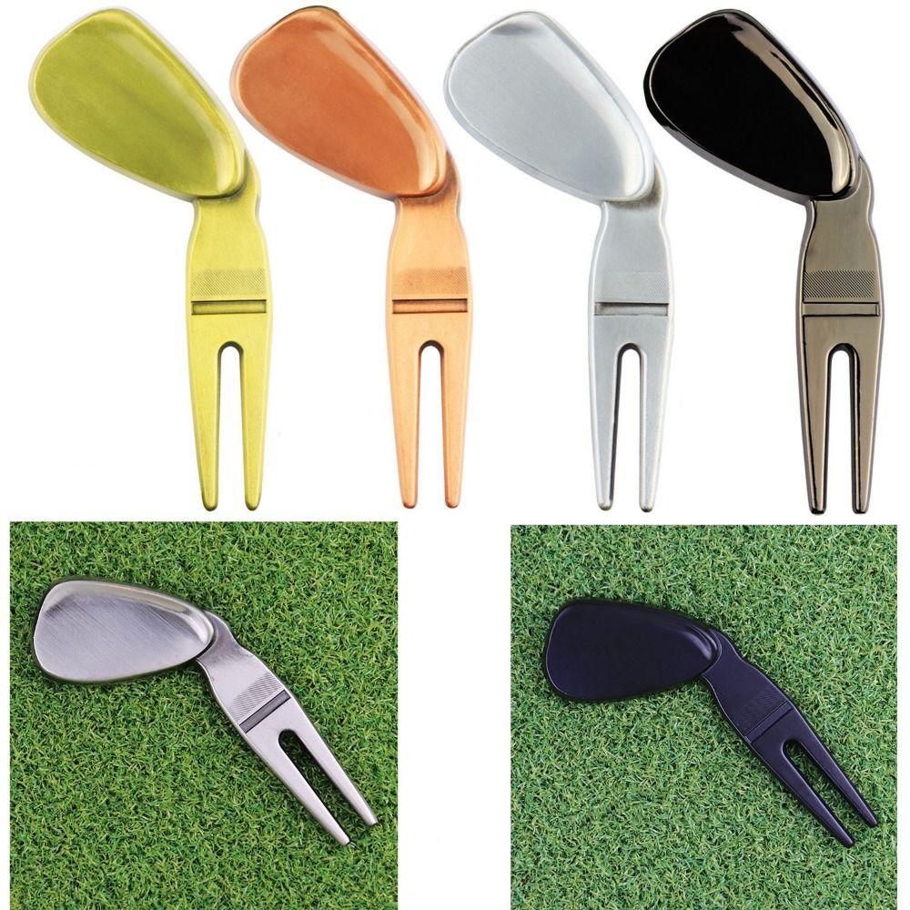 Spacecraft Golf Green Fork Zinc Zinc Zinc Alloy Divot Fork Groove Cleaner Golf Ball Marker  Bottle Opener