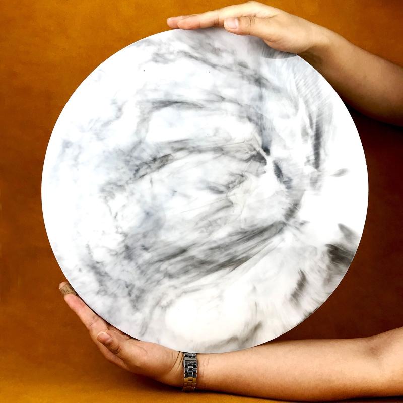 Diy Round Tabletop Drop Glue Mold Creative Large Round Tabletop Table Top River Table Making Silicone Mold for Decor