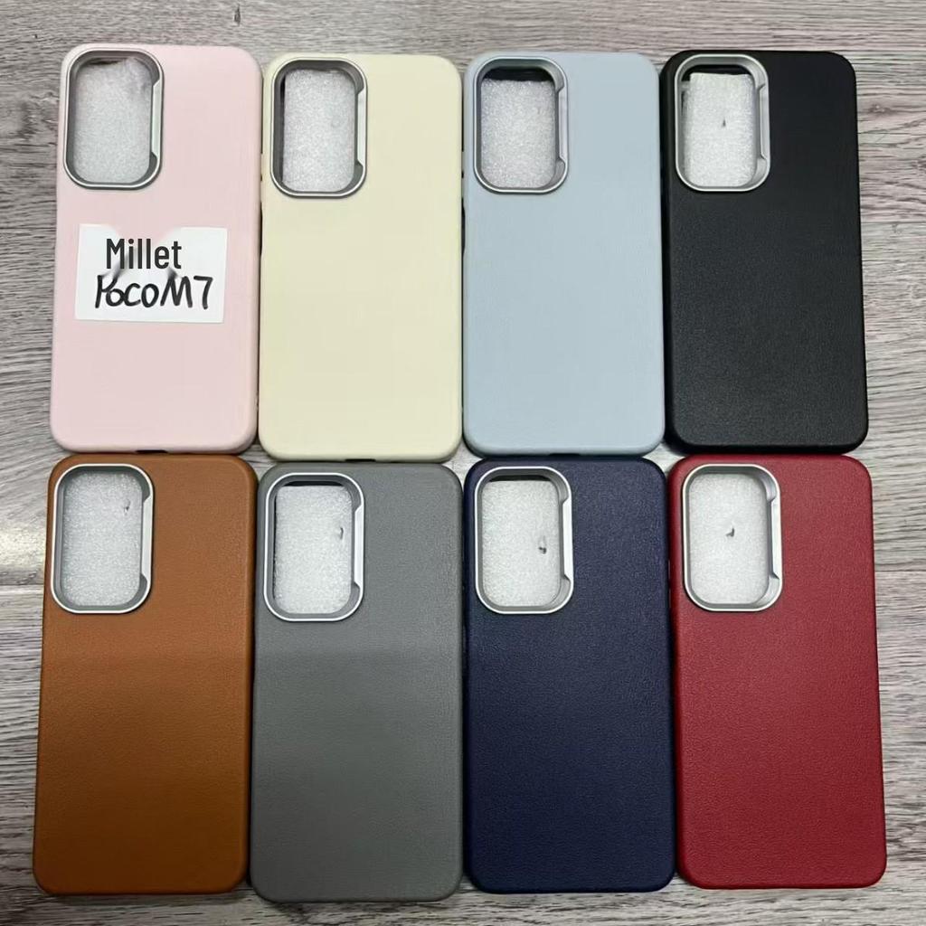 Xiaomi 15T/17 Leather Texture Anti-slip TPU Protective Case for POCO F8/M7/C65