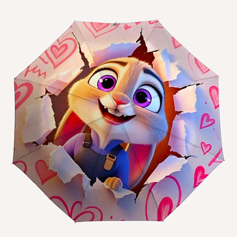 

1pc Judy Hopps Automatic Open/close, All-Season Portable Folding Umbrella, Perfect Gift for Friends yy250807044