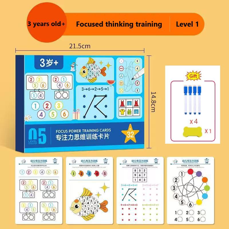 Magical Tracing Workbook Control Training Book Reusable Kids Tracing Cards Children Pen Control Colorful Fun Games For Ages 3-6