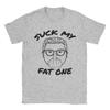 Sck My Fat One Delightful Derek Retro 80s TShirt Unisexs Cotton Tops Casual Round Neck Short Sleeve