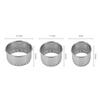 3pcs/set Rust-proof Round Biscuit Cutters Silver Dumpling Skin Cutting Mould  Cookie