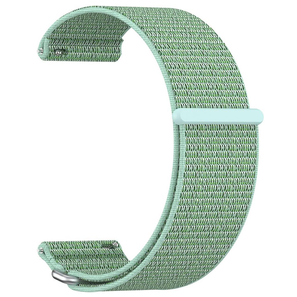 For Garmin Venu X1 Wrist Strap Magic Tape Nylon Loop Watch Band with Metal Ring
