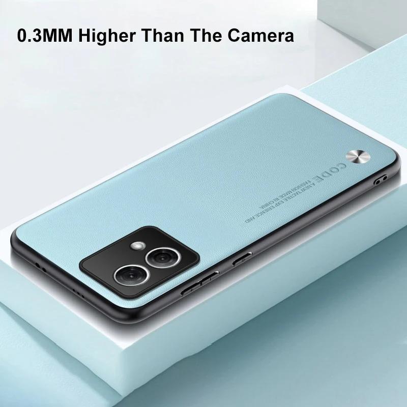 Luxury Leather Phone Case For Motorola Moto G84 5G Protective Cover Matte Silicone Shockproof Case For Motorola G84 MotoG84