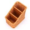 Multicolor Compartmentalized Storage Basket Multi-porpose Weaving Box Organizier Basket  in-vehicle