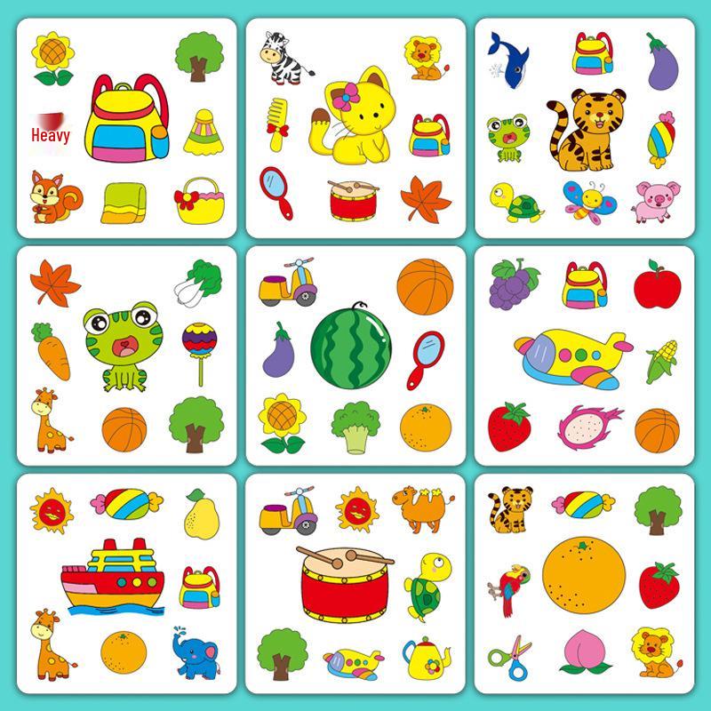 Early Education Cartoon Matching Cards - Parent-Child Concentration Game & Children's Gift