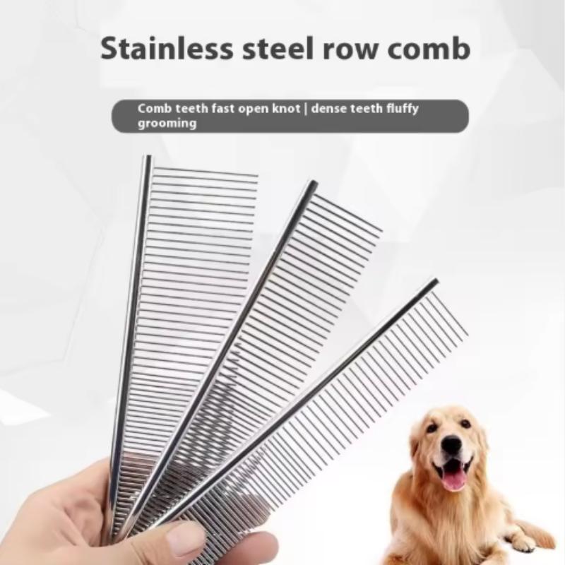Stainless Steel Pet Grooming Comb for Cats And Dogs Hair Removal Massage Tool 3 Sizes Pet Hair Cleaning Accessory