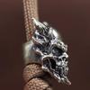 Punk Style Skull Head Brass Knife Bead EDC Outdoor DIY Paracord Woven Lanyard Pendants Bracelets Charms Jewelry Accessories Gift