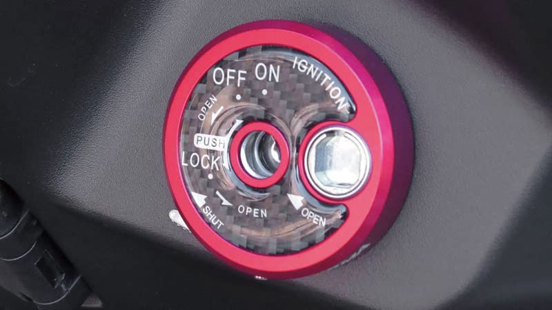 Kijima Motorcycle Bike Parts Key Cylinder Cover CNC Red Cygnus X-FI(28S/1YP) 208-3088